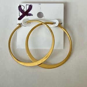 BP jewelry gold tone hoop earrings